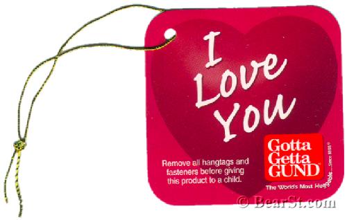 Gund Tag: I Love You