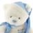 Gund My First Christmas Teddy, blue